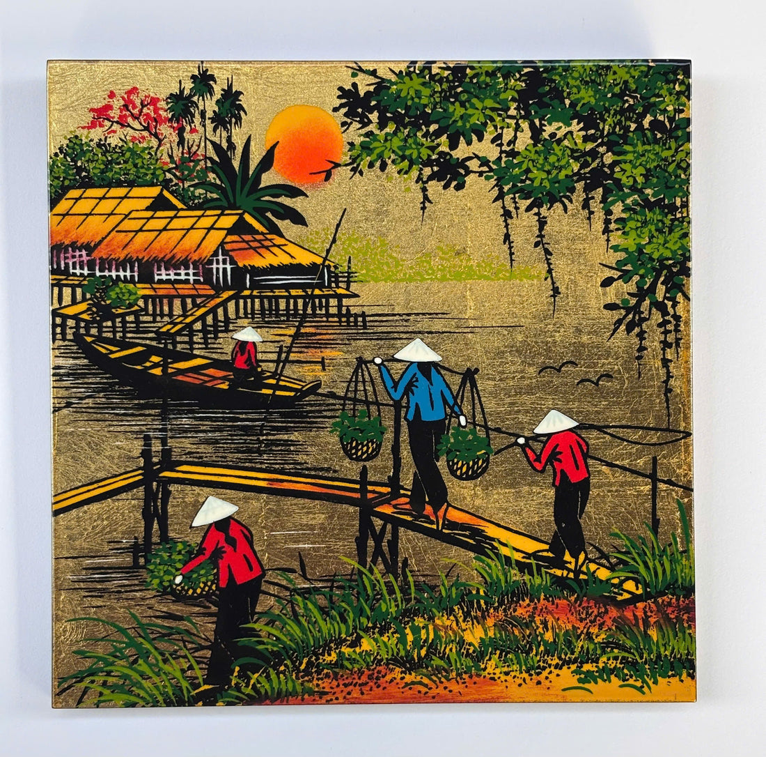 Vietnamese Countryside Lacquer Paintings | LacqueredLotusVN