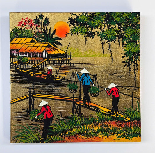 Vietnamese Countryside Lacquer Paintings | LacqueredLotusVN