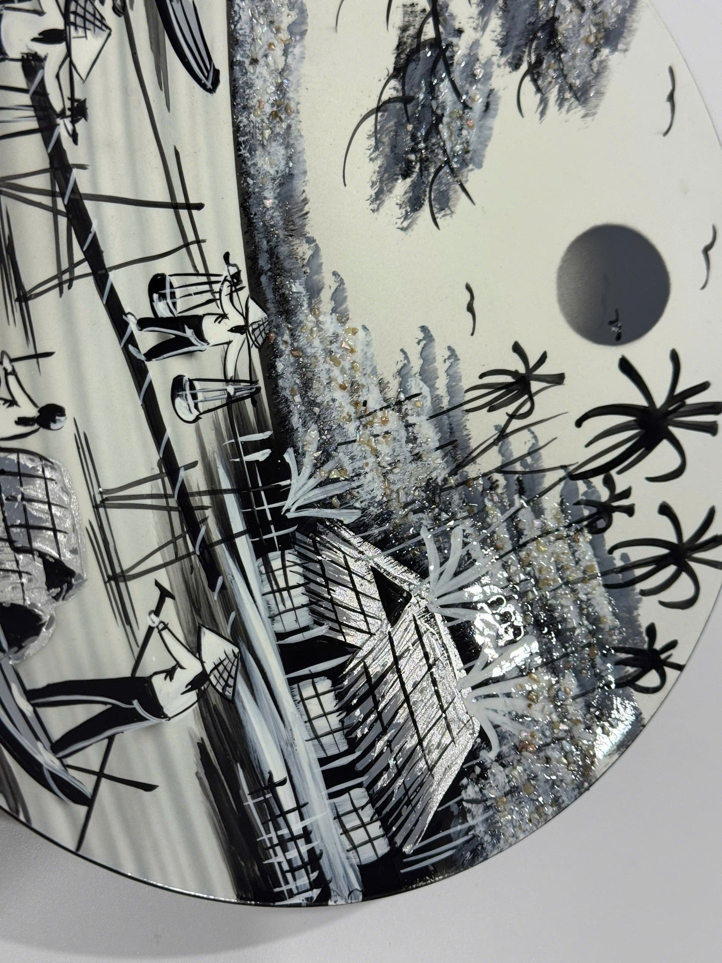 Vietnamese Lacquer Decorative Plate – Riverside Village Art