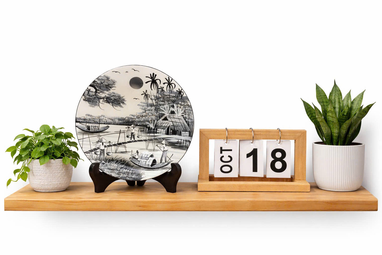 Vietnamese Lacquer Decorative Plate – Riverside Village Art